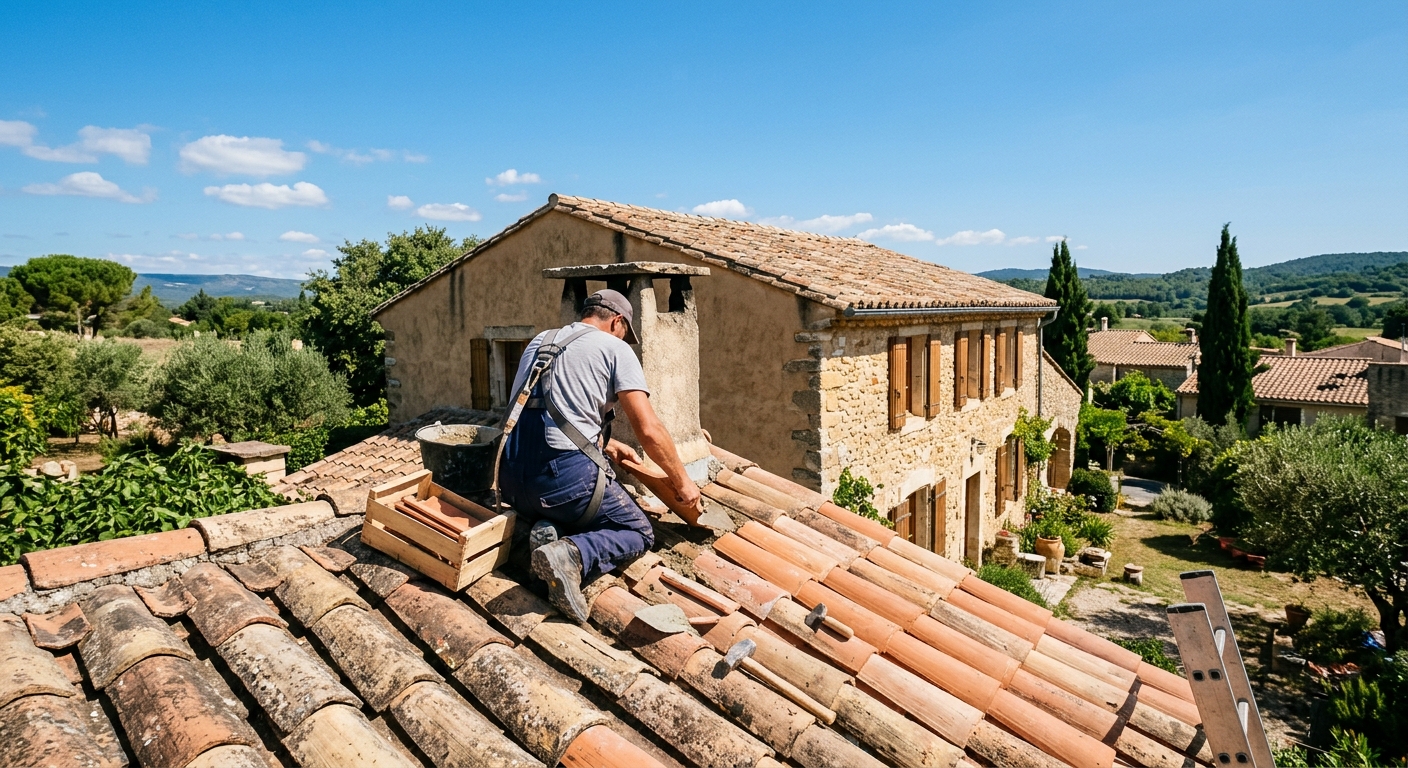 R&eacute;novation de toiture &agrave; B&eacute;ziers par artisan couvreur